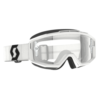 Scott Googles Split OTG - White Black - Clear Lens