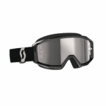 Scott Primal Chrome Goggles - Black White - Silver Chrome Lens