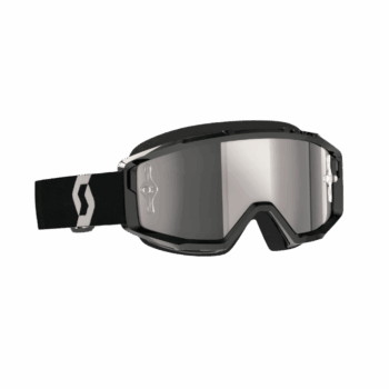 Scott Primal Chrome Goggles - Black White - Silver Chrome Lens