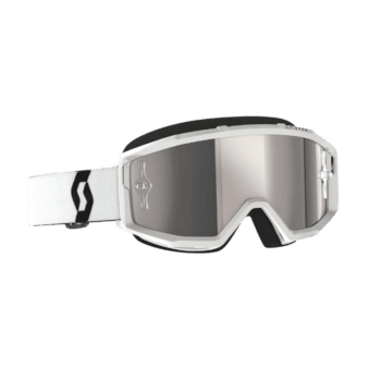 Scott Primal Chrome Goggles - White - Silver Chrome Lens
