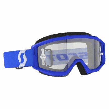 Scott Primal Clear Goggles - Blue White - Clear Lens