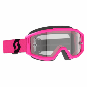 Scott Primal Clear Goggles - Pink Black - Clear Lens