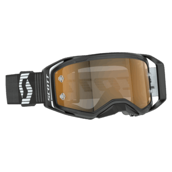 Scott Prospect 2.0 AMP Chrome Goggles - Black White - Gold Chrome Lens