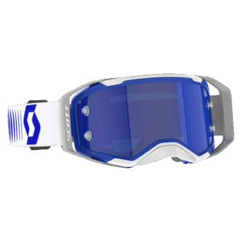 Scott Prospect 2.0 AMP Chrome Goggles - Doppler White Blue - Blue Chrome Lens