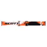 Scott Prospect 2.0 AMP goggles strap in black, orange, and white with Scott logo for motocross and racing.