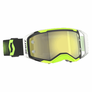 Scott Prospect 2.0 Chrome Goggles - Black Neon Yellow Strap - Yellow Chrome Lens
