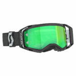 Scott Prospect 2.0 Chrome Goggles - Black White Strap - Green Chrome Lens