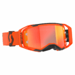 Scott Prospect 2.0 Chrome goggles in orange, black, and orange chrome with reflective lens for motocross.