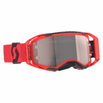 Scott Prospect 2.0 Chrome Goggles - Red Black Strap - Silver Chrome Lens