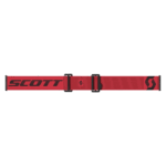 Scott Prospect 2.0 WFS Goggles strap in red with black Scott logo for motocross and off-road riding.