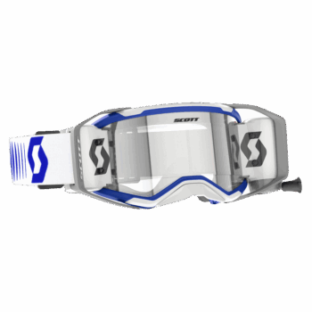 Scott Prospect 2.0 WFS Goggles - White Blue Frame - Clear Lens
