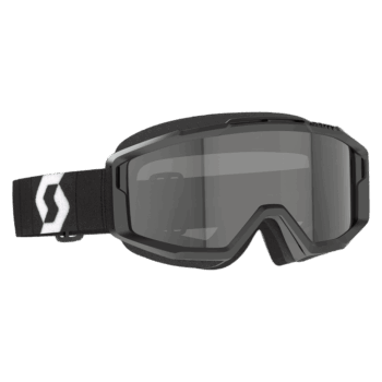 Scott Split OTG Sand Dust Goggles - Black White - Dark Grey Lens
