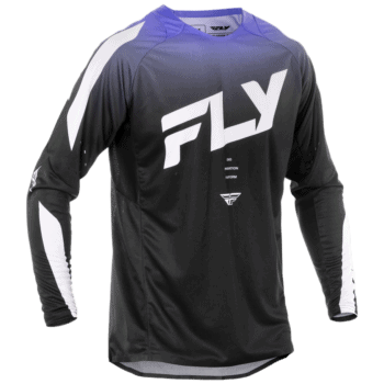 FLY Racing Evo 2025 DST Jersey - Black - White - Purple - Front