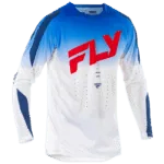 FLY Racing Evo 2025 DST Jersey - White - Blue - Red - Front