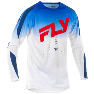 FLY Racing Evo 2025 DST Jersey - White - Blue - Red - Front