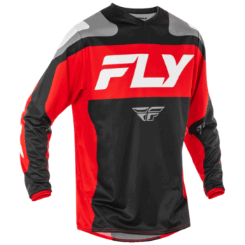 FLY Racing F-16 2025 Jersey - Black - Red - White - Front