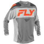 FLY Racing F-16 2025 Jersey - Grey - Orange - Front