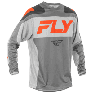 FLY Racing F-16 2025 Jersey - Grey - Orange - Front