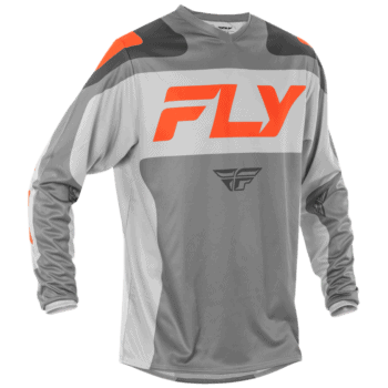 FLY Racing F-16 2025 Jersey - Grey - Orange - Front