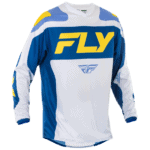 FLY Racing F-16 2025 Jersey - White - Dark Blue - Yellow - Front