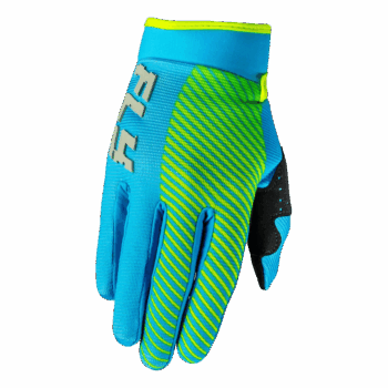 FLY Racing F-16 2026 Gloves - Junior - Blue - Hi Vis