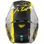 FLY Racing Formula CP Manic Helmet - Matte Grey - Black - Yellow - 03