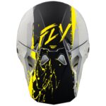 FLY Racing Formula CP Manic Helmet - Matte Grey - Black - Yellow - 04