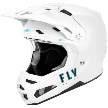 FLY Racing Formula S Solid Carbon Helmet - White
