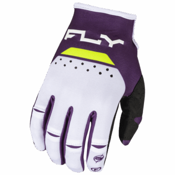 FLY Racing Kinetic 2024 Reload Gloves - Deep Purple - White - Hi Vis