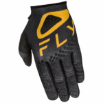 FLY Racing Kinetic 2025 Centre Gloves - Black - Gold - 01