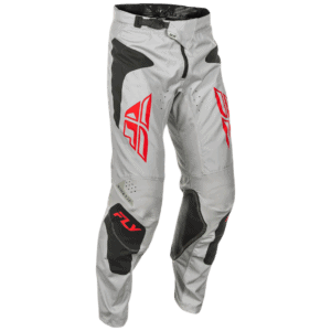 FLY Racing Kinetic 2025 SYM Bottoms - Light Grey - Red - Black