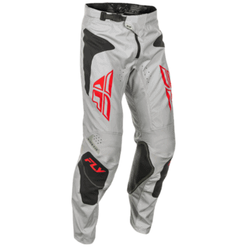 FLY Racing Kinetic 2025 SYM Bottoms - Light Grey - Red - Black