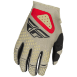 FLY Racing Kinetic 2025 SYM Gloves - Light Grey - Red - Black
