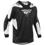 FLY Racing Kinetic 2025 SYM Jersey - Black - White - Front