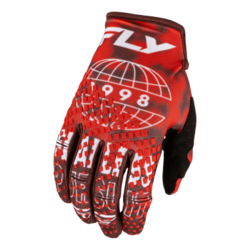 FLY Racing Kinetic 2027 Blur Gloves - Red - Maroon