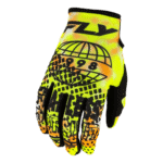 FLY Racing Kinetic 2027 Blur Gloves - White - Hi Vis - Orange