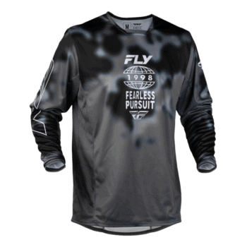 FLY Racing Kinetic 2027 Blur Jersey - Black - Grey - Front