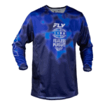 FLY Racing Kinetic 2027 Blur Jersey - Blue - Navy - Front