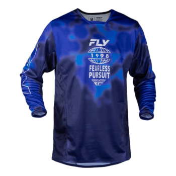 FLY Racing Kinetic 2027 Blur Jersey - Blue - Navy - Front