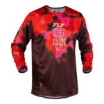 FLY Racing Kinetic 2027 Blur Jersey - Red - Maroon - Front