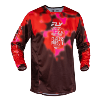 FLY Racing Kinetic 2027 Blur Jersey - Red - Maroon - Front