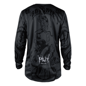 FLY Racing Kinetic 2027 Dark Series Jersey - Grey - Black - Back