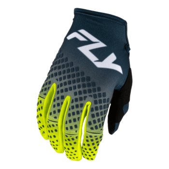 FLY Racing Kinetic 2027 Fade Gloves - Navy - Hi Vis - White