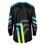 FLY Racing Kinetic 2027 Volt Jersey - Black - Grey - Teal - Yellow - Back