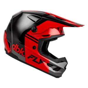 FLY Racing Kinetic DBK 2027 Helmet - Black Red Grey 02