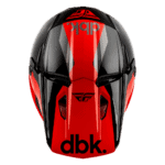 FLY Racing Kinetic DBK 2027 Helmet - Black Red Grey 04