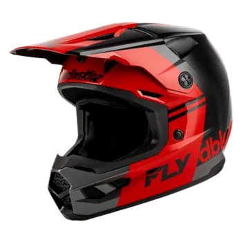 FLY Racing Kinetic DBK 2027 Helmet - Black Red Grey