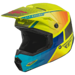 FLY Racing Kinetic Drift Helmet - Blue - Hi Vis - Charcoal