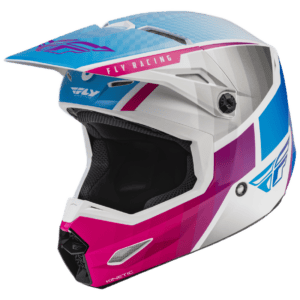 FLY Racing Kinetic Drift Helmet - Pink - White - Bliue