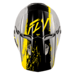 FLY Racing Kinetic Drip Helmet - Grey - Black - Yellow - 04